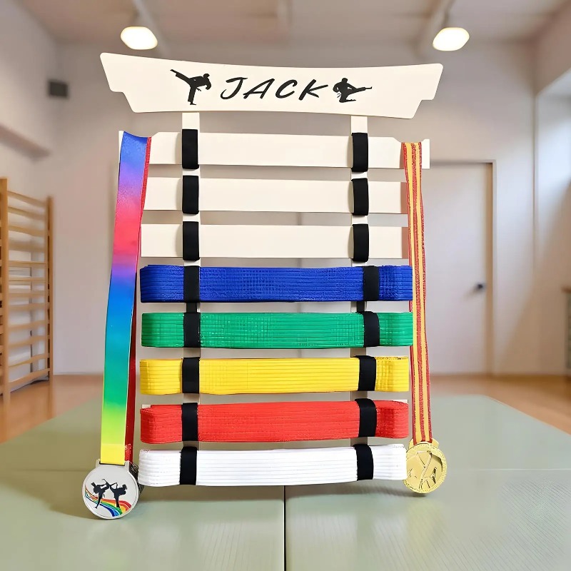 Sports Equipment Organizer - Martial Arts Belt Display Karate Belt