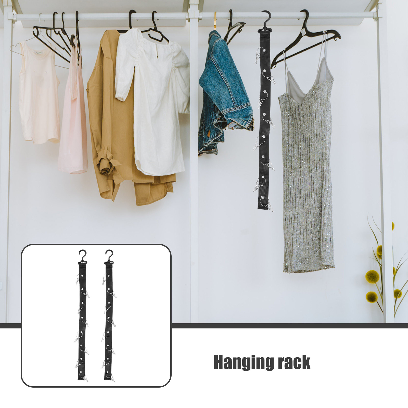 2Pcs Hanging Drying Rack Porta – Sports Equipment Organizer recenzja i cena