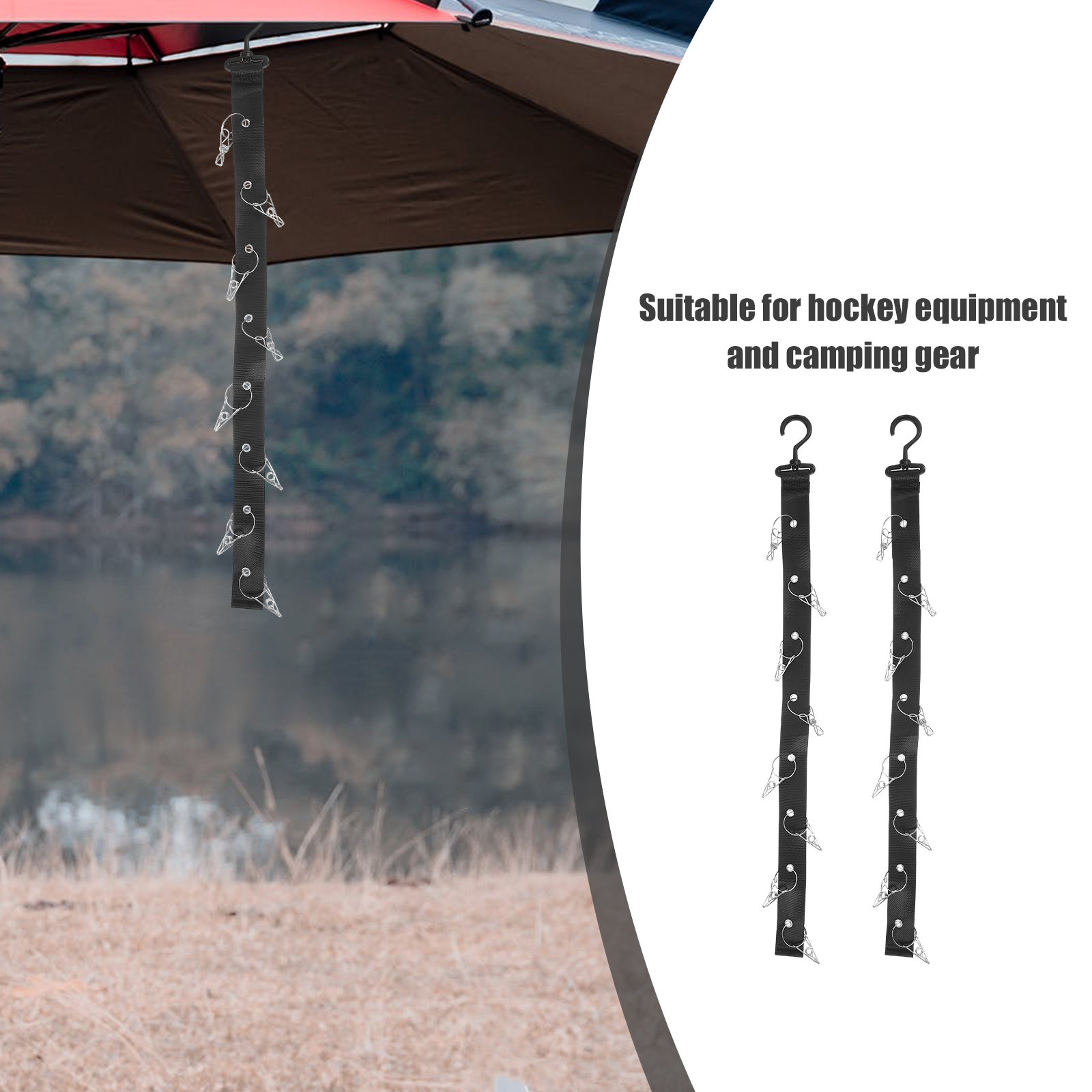 2Pcs Hanging Drying Rack Porta – Sports Equipment Organizer recenzja i cena