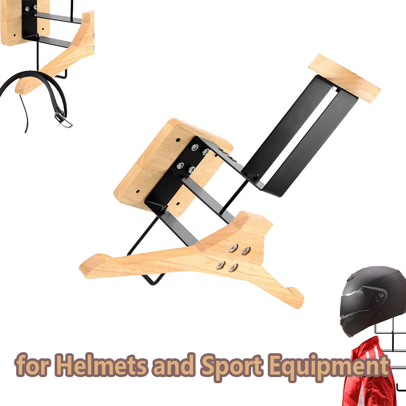 Wood Motorcycle Helmet Holder  – Sports Equipment Organizer recenzja i cena
