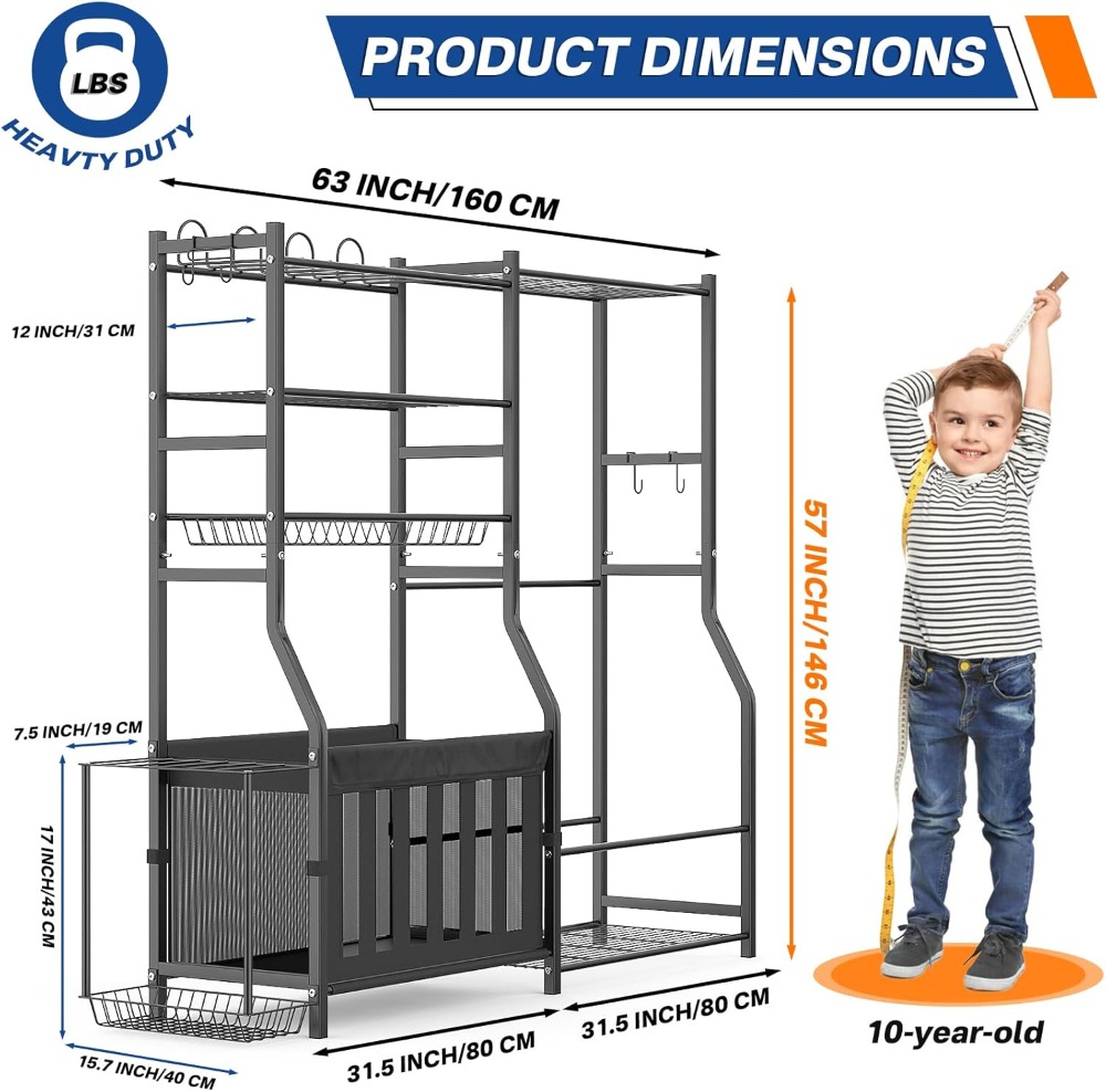 Heavy Duty Garage Sports Equip – Sports Equipment Organizer recenzja i cena
