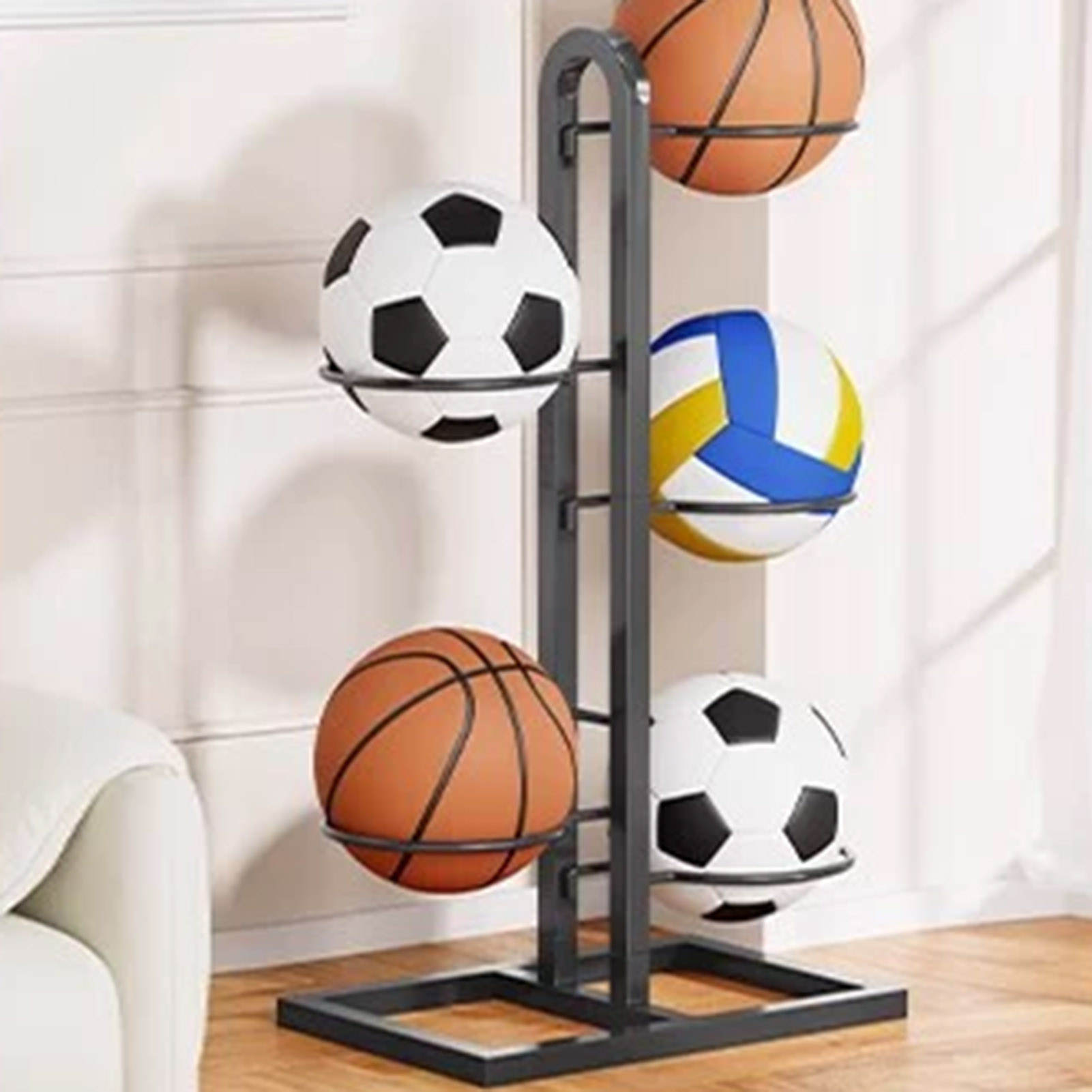 Foldable Basketball Rack Multi – Sports Equipment Organizer recenzja i cena