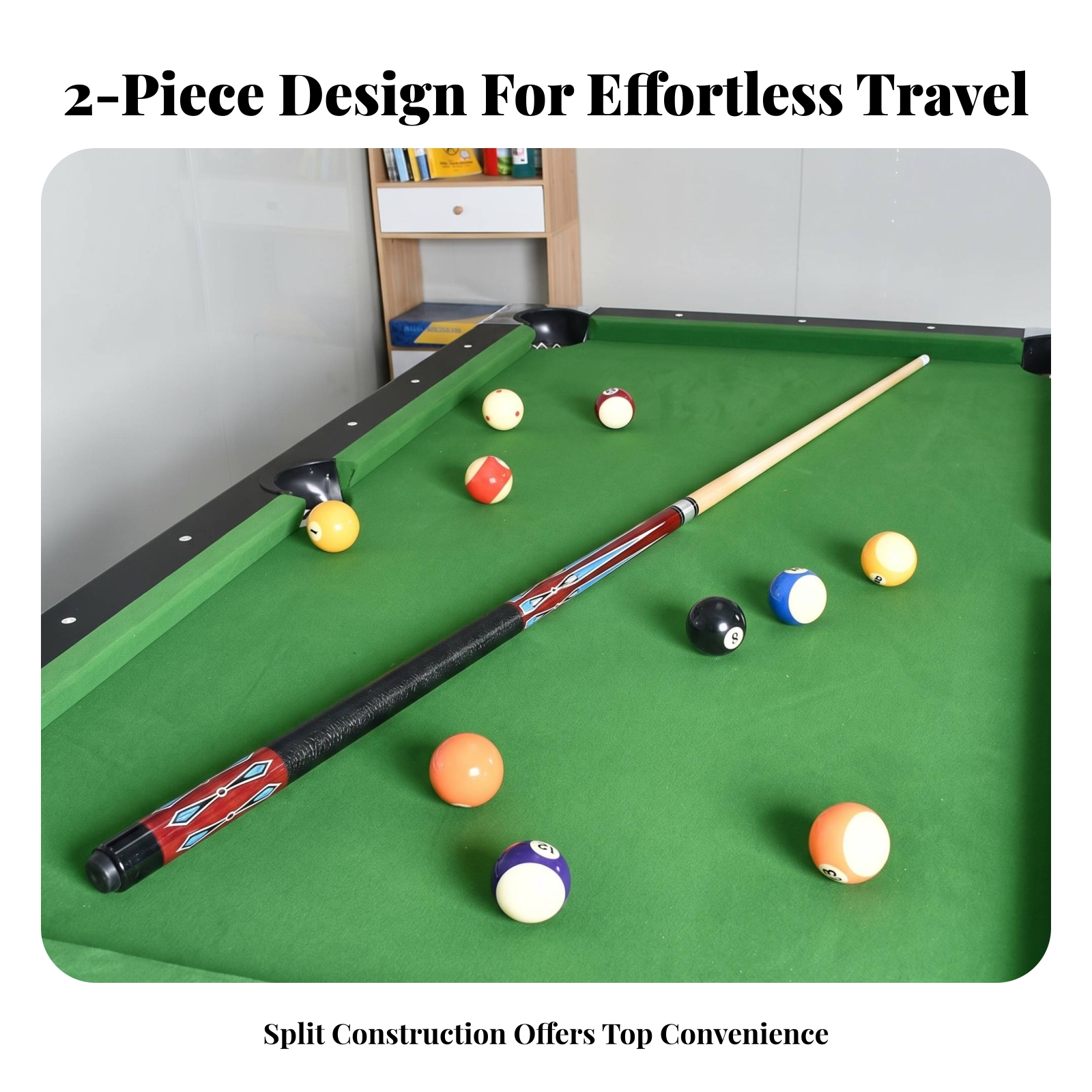 Two-Piece Pool Cue Textured Gr – Sports Equipment In Chinese recenzja i cena