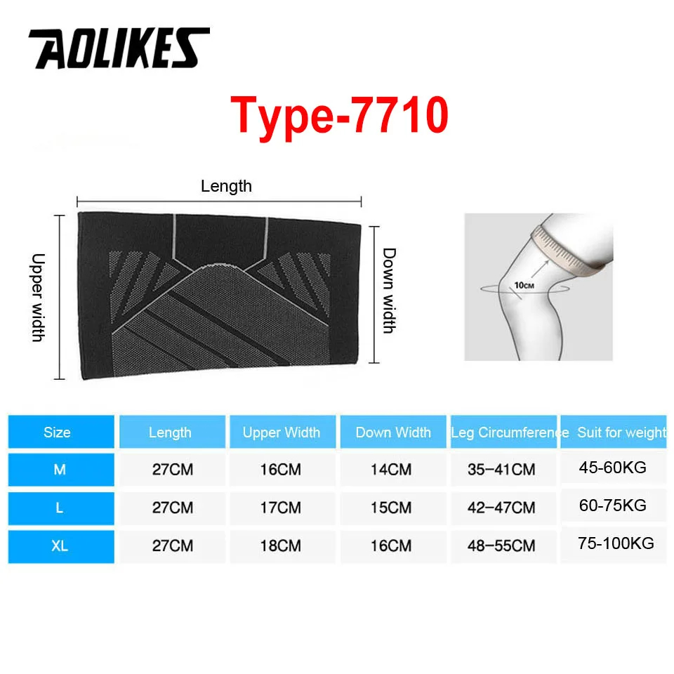 AOLIKES 1PCS Sports Compressio – Volleyball Knee Pad recenzja i cena